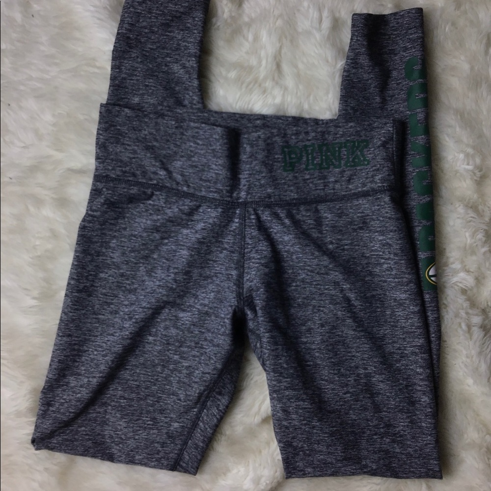 Pink Victoria’s Secret packers leggings size XS